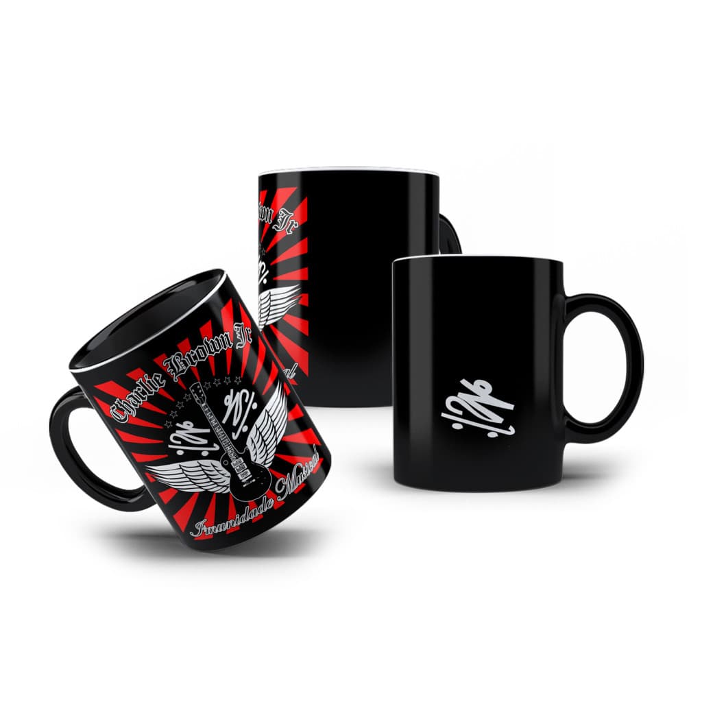 Caneca Charlie Brown Jr Imunidade Musical Álbum Arte 325mL