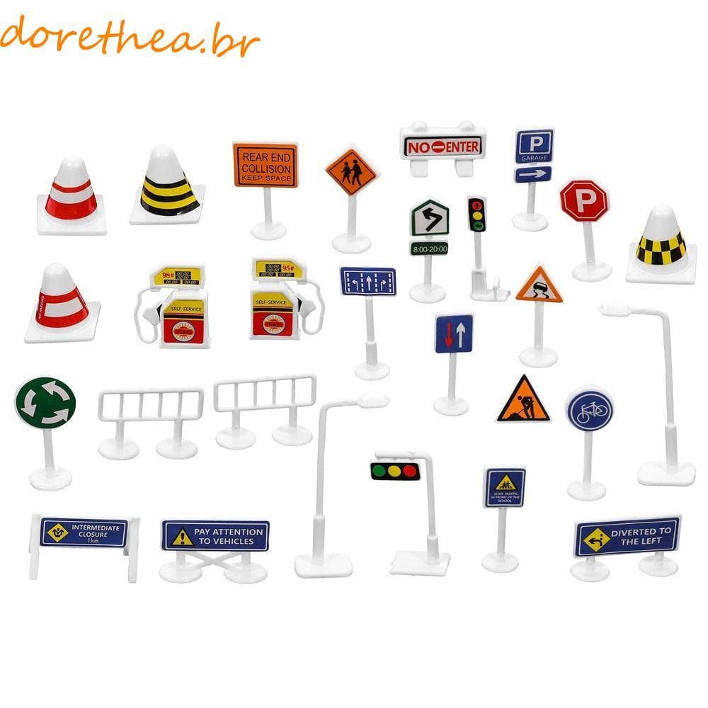 Modelos De Sinais De Trânsito DORETHEA , Barreira Para Estacionamento De Semáforos , Cones Educacionais De Sinalização D