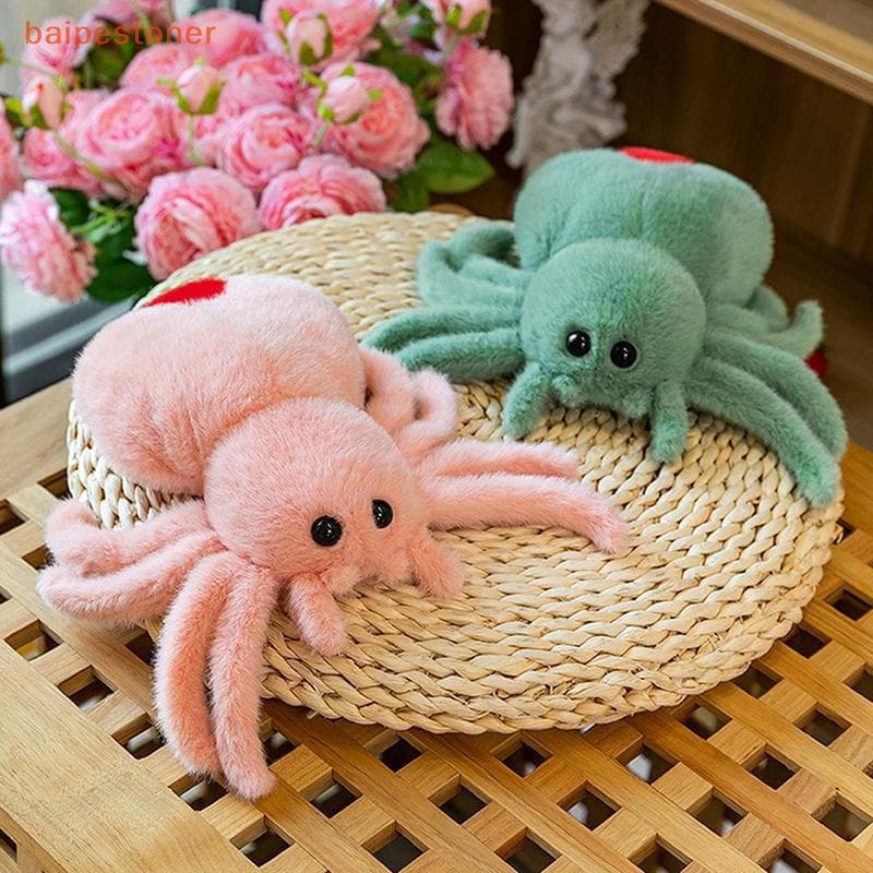 [baipestoner] Simulação Aranha Boneca Rastejando De Pelúcia Bonito Réptil Brinquedo Super Fofa