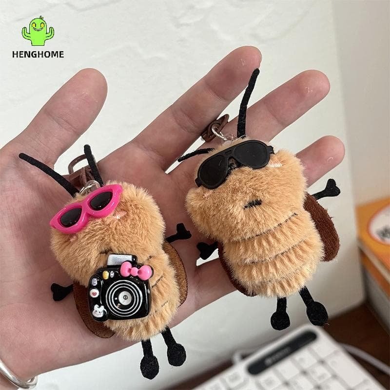 HENGHOME 1/3 Pçs Bonito Coroach Boneca Chaveiro Criativo Animal De Pelúcia Saco De Escola Pingente Bapa Pendurado Decora