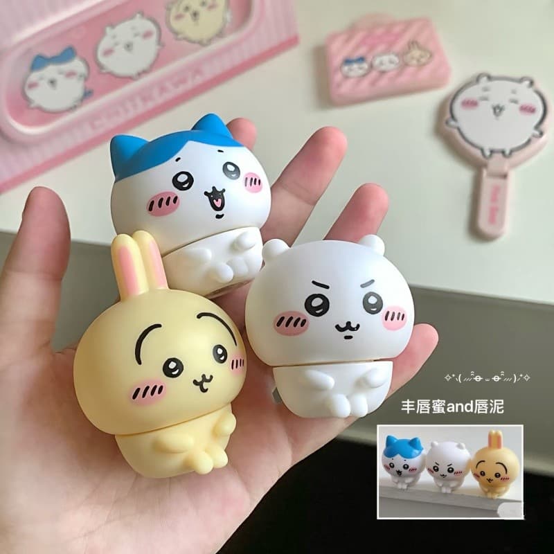 [Versão autorizada CHIIKAWA] Pinkbear Pinkbear Lip Mud Novo produto Lip Glaze hidratante não seco fosco