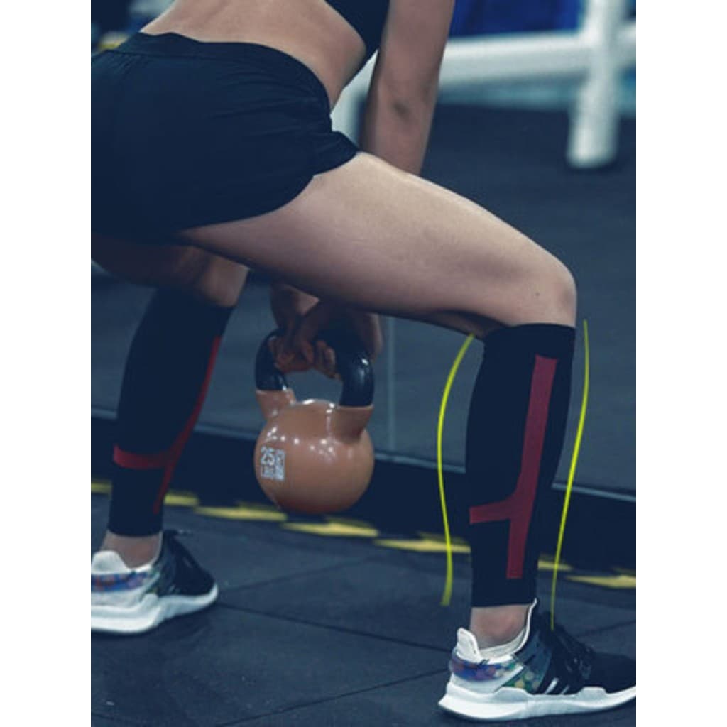 Spakct spakct spakct ciclismo correndo Leggings capa maratona compressão das mulheres dos homens preto bezerro bicicleta