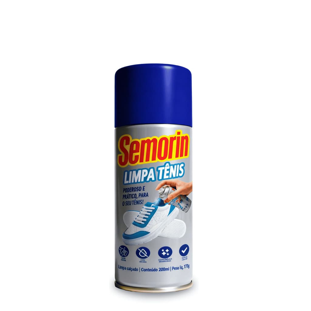 Limpa Tênis Semorin - Limpeza a Seco para Calçados | 200ml