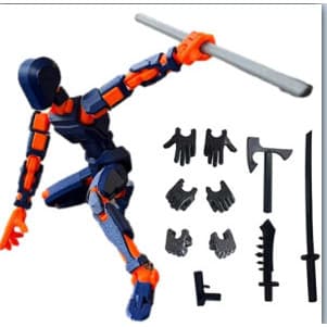 Conjunto móvel manequim modelo Kit 3D presente criativo crianças artista terceira geração sorte boneca descompressão fer