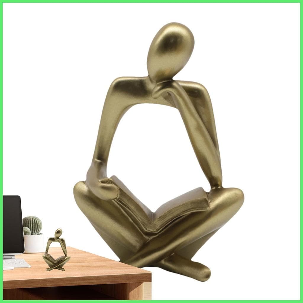 O Pensador Escultura Estatuetas De Resina Estátua Abstrata Decoração Para Casa Decorativas Esculturas caeudeybr