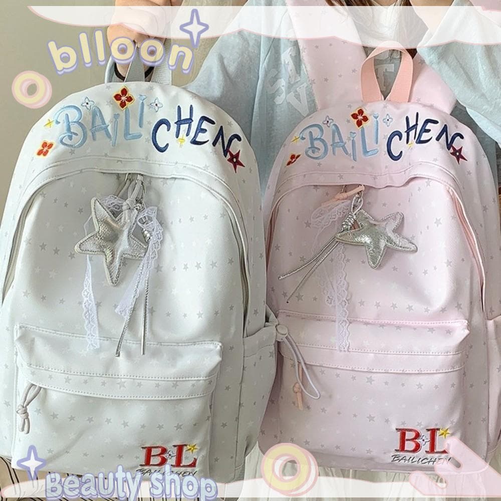 Mochila BLLOON Small Star , Bolsa Escolar À Prova De Choque De Grande Capacidade , Impermeável E Resistente Ao Desgaste