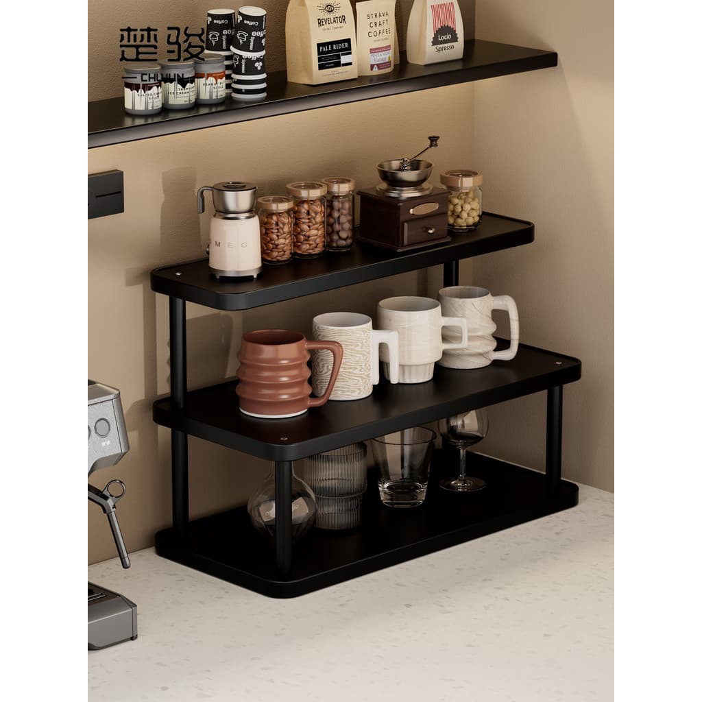 Rack de armazenamento de copos, mesa de trabalho, xícara de chá, café, água, conjunto de chá, rack de armazenamento, mes