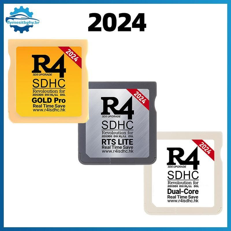 flym 2026 Para NDS Cartão De Jogo R4I SDHC TF Ouro Pro Videogame Branco Prata Memória Digital fl