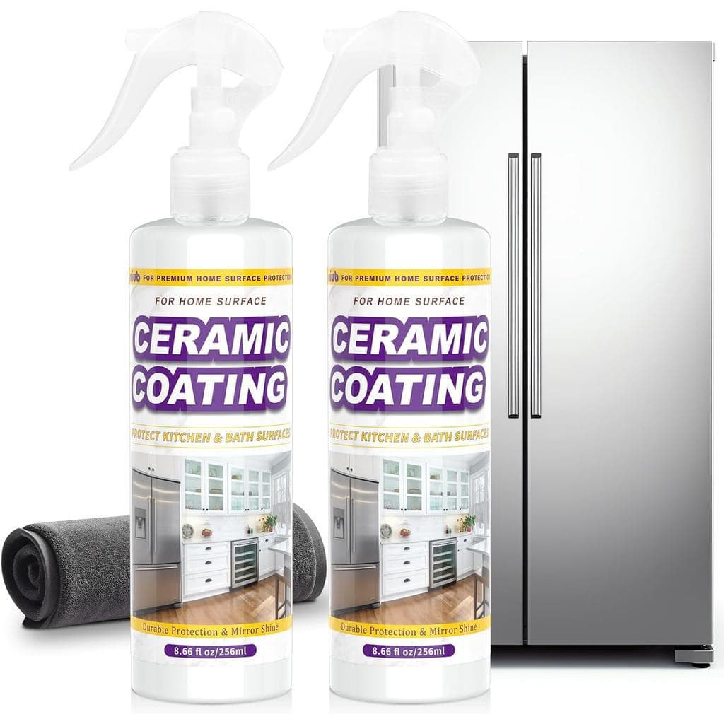 Spray de Revestimento Cerâmico 17.32oz – Protetor para Eletrodomésticos e Cozinha em Aço Inoxidável – Limpador e Selante
