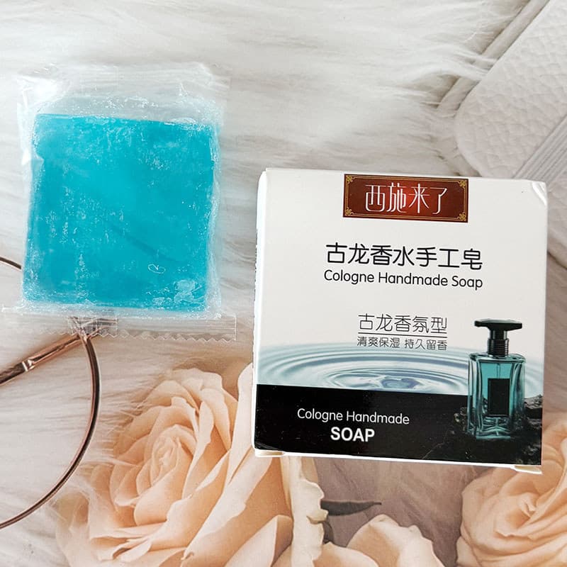 Aqui vem Xishi colônia Perfume sabonete artesanal suave refrescante hidratante corpo inteiro pode usar fragrância de lon