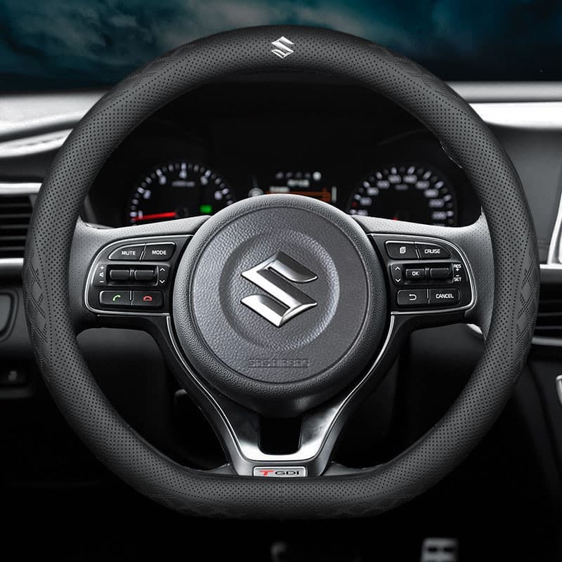 NOVO item Capa de Volante de Carro para Suzuki Swift Grand Vitara Jimny Ertiga SX4 Alto Ciaz Dzire APV S-Cross XL7 Ignis