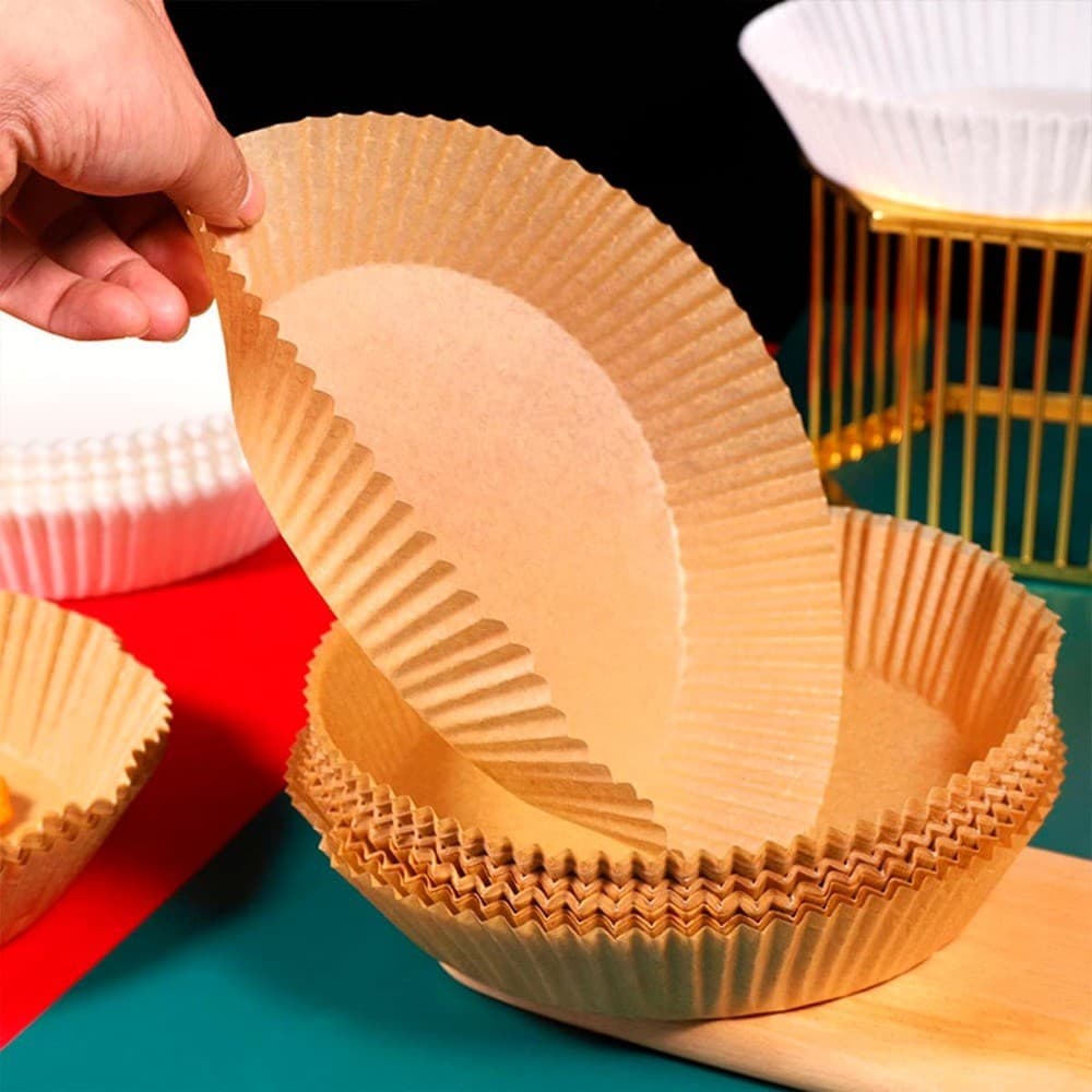 FORMA DESCARTÁVEL PARA FRITADEIRA PAPEL CASITA P/AIRFRYER 16X4,5CM COM 50 UNIDADES
