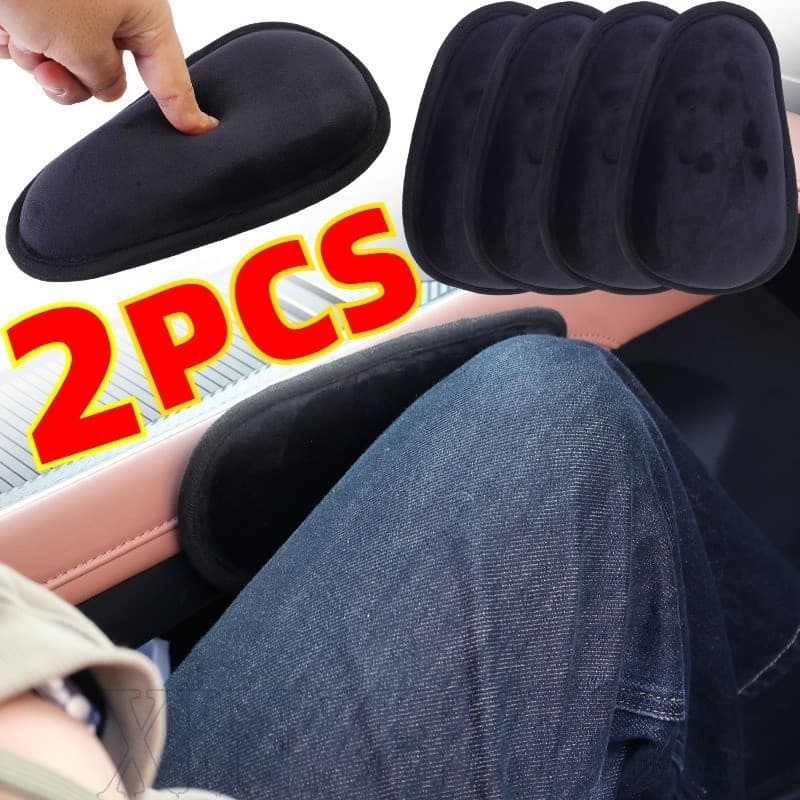 Joelheira De Pelúcia Para Carro-Acessórios Interior De Veículos-Tapete De Cotovelo Confortável Antiderrapante-Almofadas