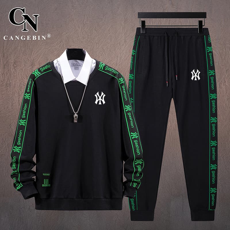 Terno masculino Casual esportes moletom 2026 novo estilo Street Wear combinando bonito na moda rufião bonito High-End pr