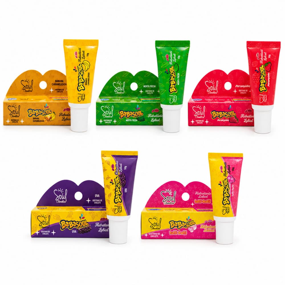 Hidratante Labial Cheirinho de Chiclete Babasoul 10g