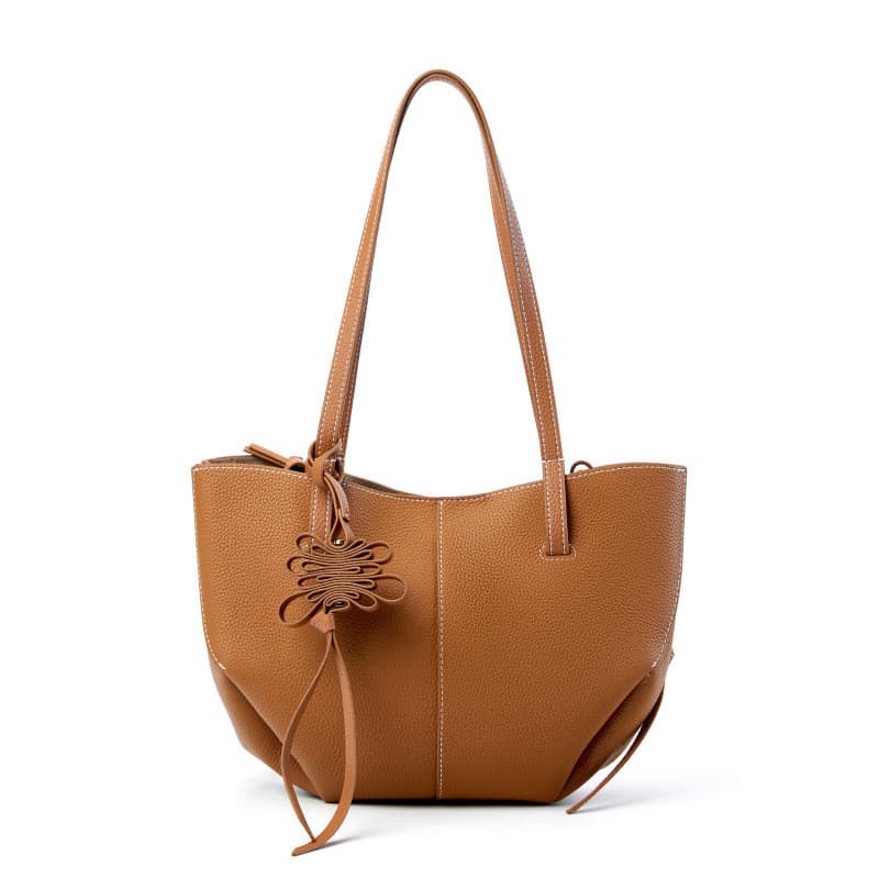 crossbody Coreano Nova Bolsa De Ombro De Couro Genuíno Para Viagens Nas Axilas Femininas , Sacola De Grão Superior De Al