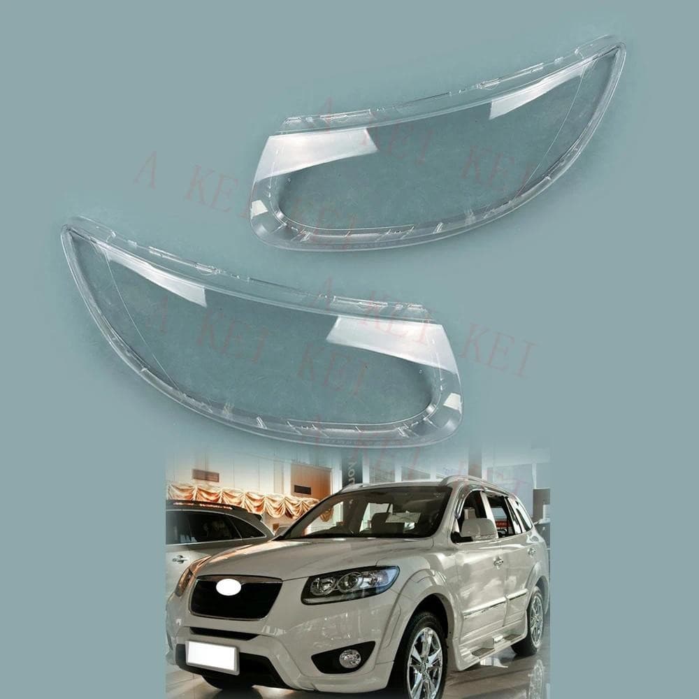 Para Hyundai Santa Fe 2008-2012 Capa Do Farol Máscara Transparente Sombra Da Lâmpada Carro Lente Escudo Abajur