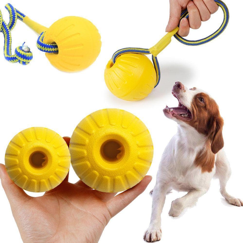 SUEBR Dog Bola De Treinamento Para Cães Brinquedos Interativos E Indestrutíveis Resistentes A Animais De Estimação