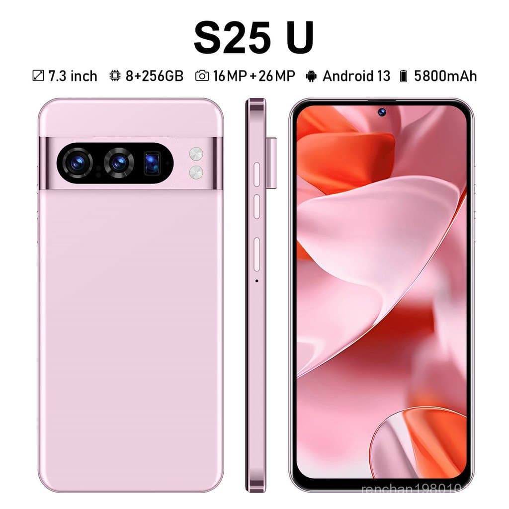 Smartphone S25U, campeão de vendas internacional, disponível em estoque do fabricante, dispositivo Android tudo-em-um de