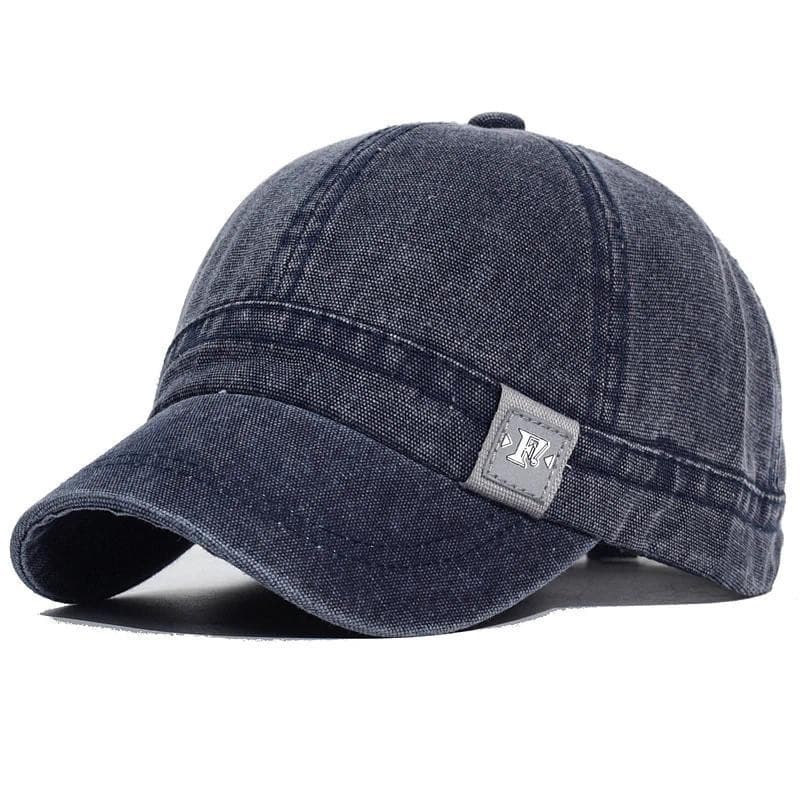 Boné de Beisebol de Algodão Lavado Moderno com Aba Curta para Homens e Mulheres, Boné Vintage Macio, Estilo Trucker Ajus