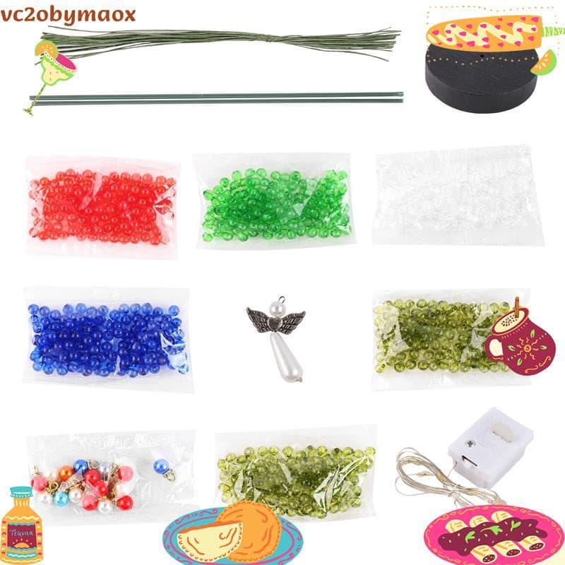 DIY Frisado Árvore De Natal Artesanato Kit Colorido Desktop Interior Decoração De Mesa De Férias vc2obymaox.br