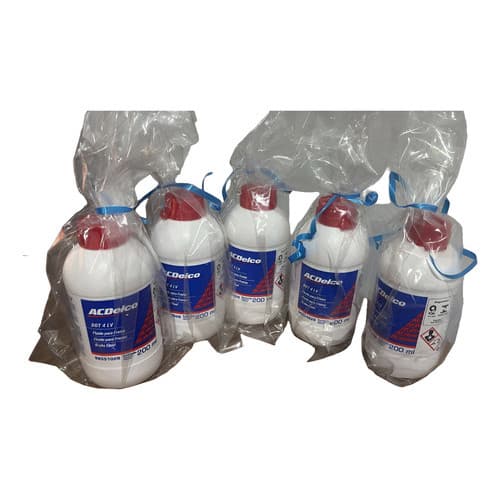 Kit 5 Fluidos De Freio Dot4 Original Acdelco
