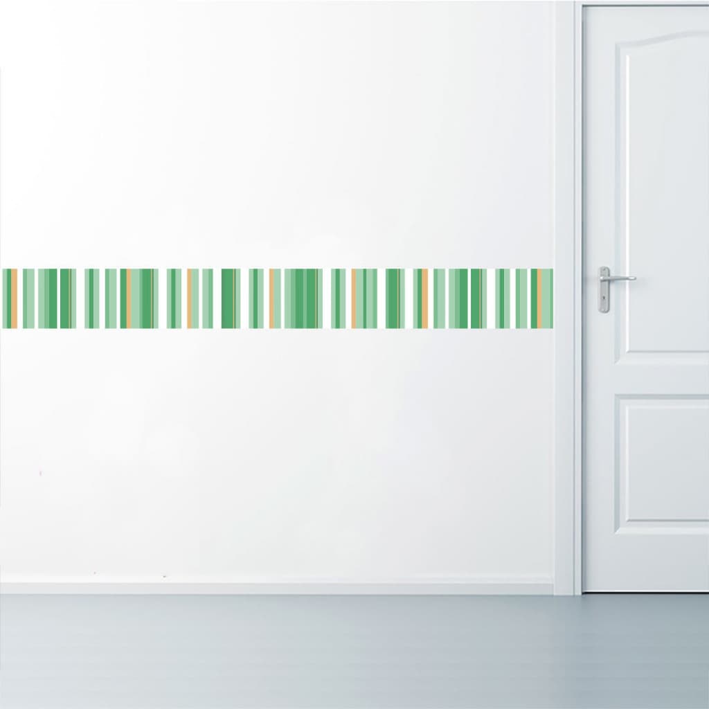 Faixa Decorativa Adesiva Cores Verde Quarto Infantil
