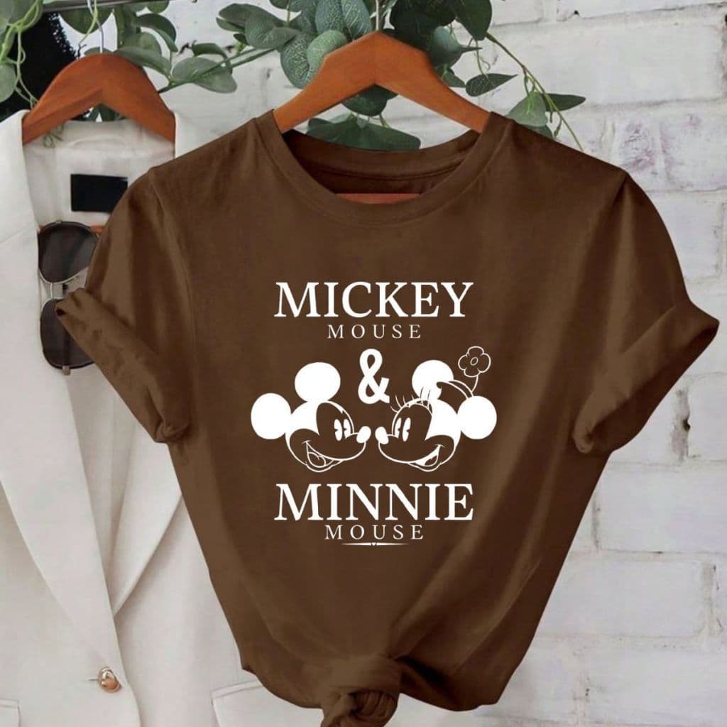 Camiseta Disney T-Shirt Feminina 100% Algodão Gola Redonda (REF:2308)