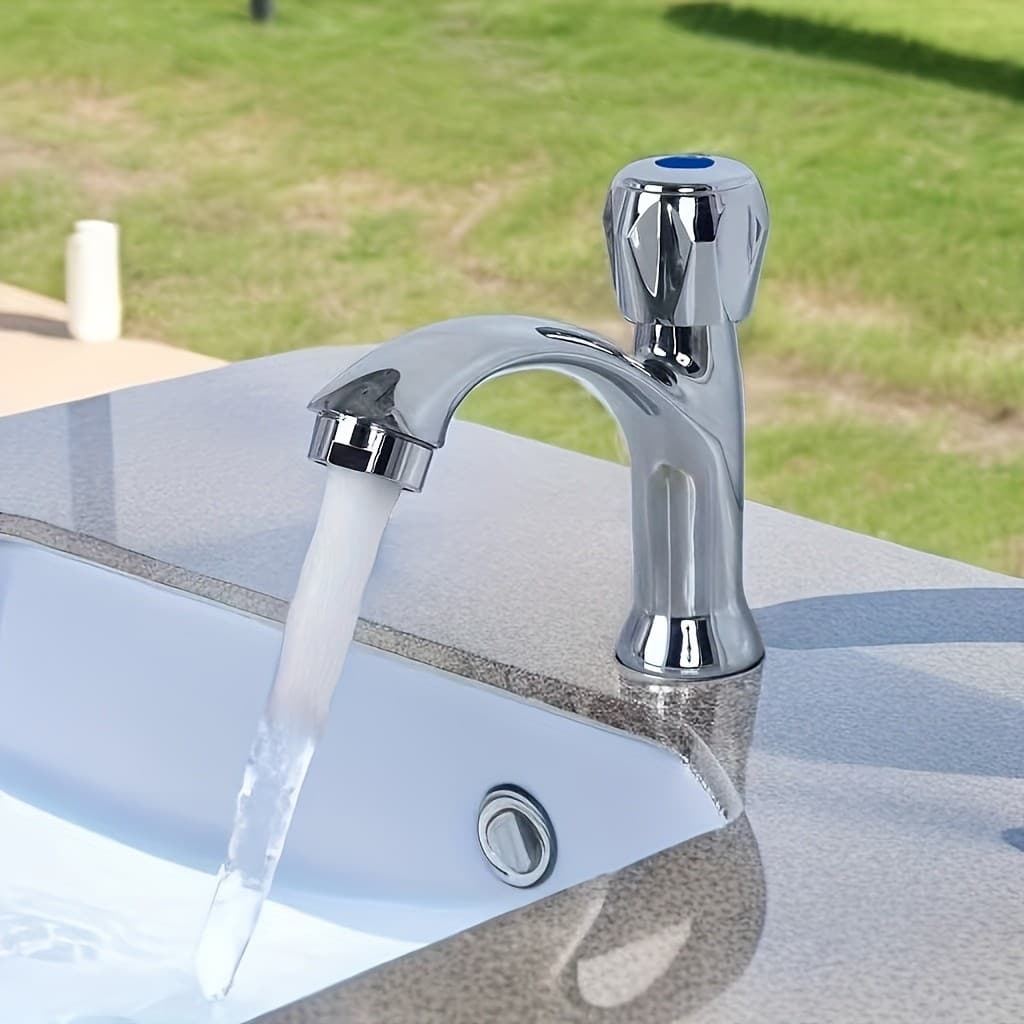 Torneira de Metal ABS e Inox Para Banheiro/ Lavabo/Lavatório/ Pia/ Cuba
