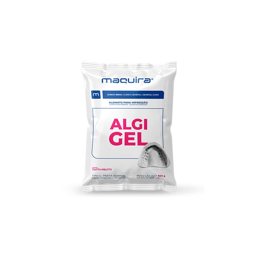 Alginato Para Moldagem Algi-Gel  Tipo II Pacote 454g - Maquira