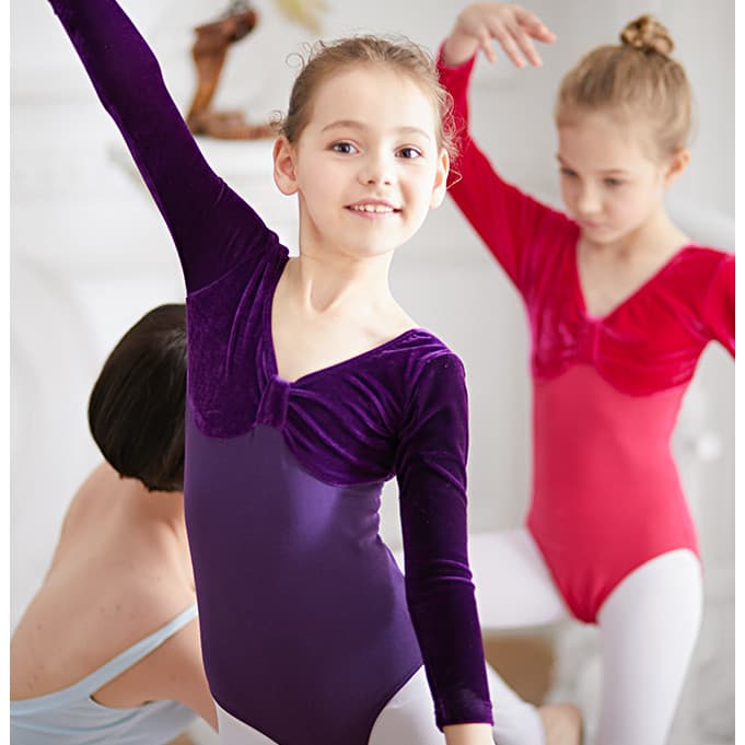 Roupas de dança crianças mulheres outono inverno meninas roupas de prática de manga comprida dança chinesa veludo engros