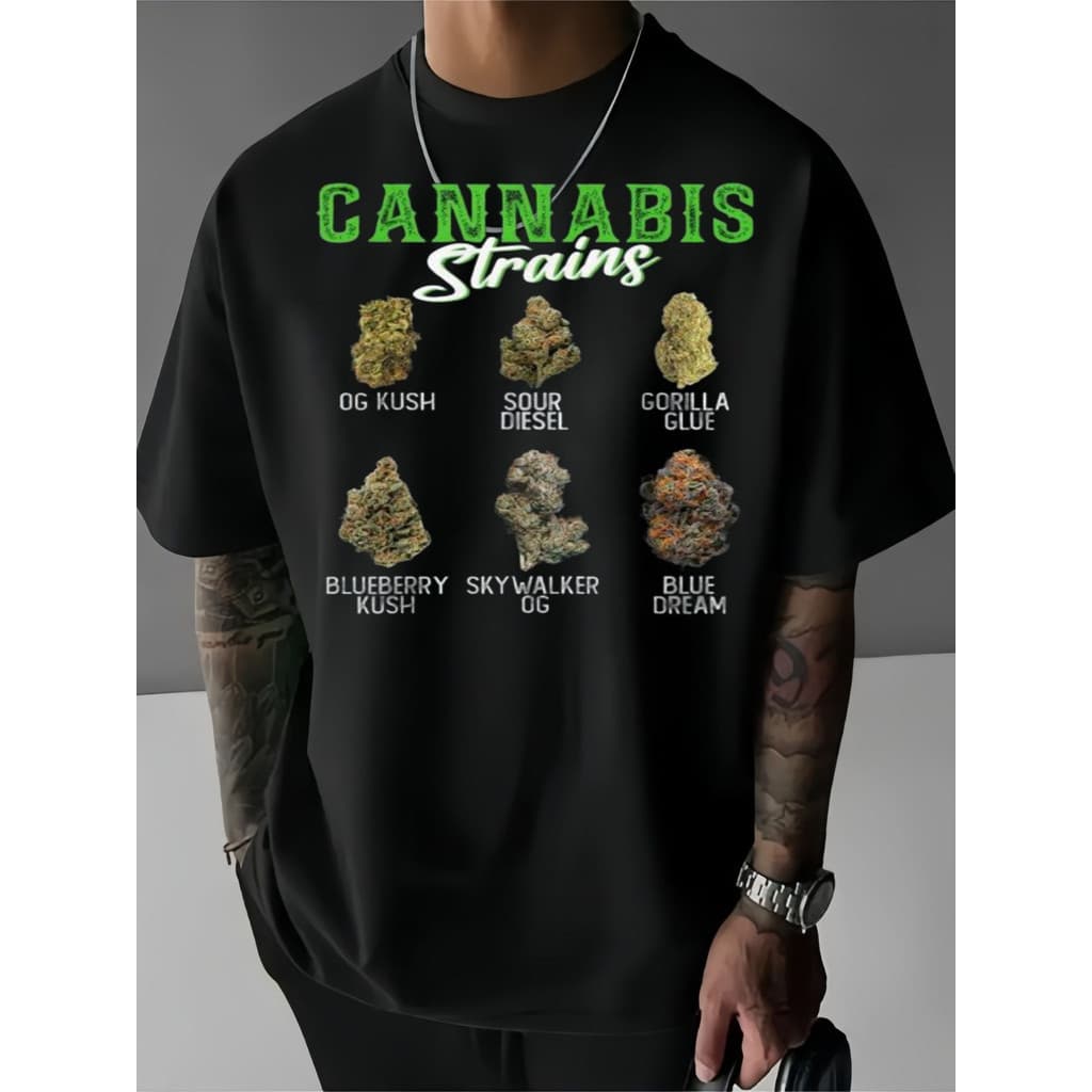 Camiseta Masculina 420 Cannabis Streetwear Básica Oversized 100% Algodão Confecção Própria