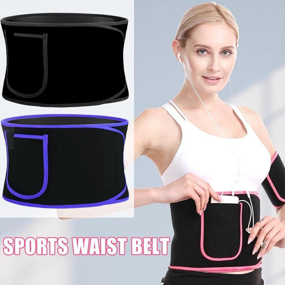 Mulheres Homens Corpo Shaper Perda De Peso Abdominal Ajustável Suor Treino Cintura Cinto Banda Z5b0