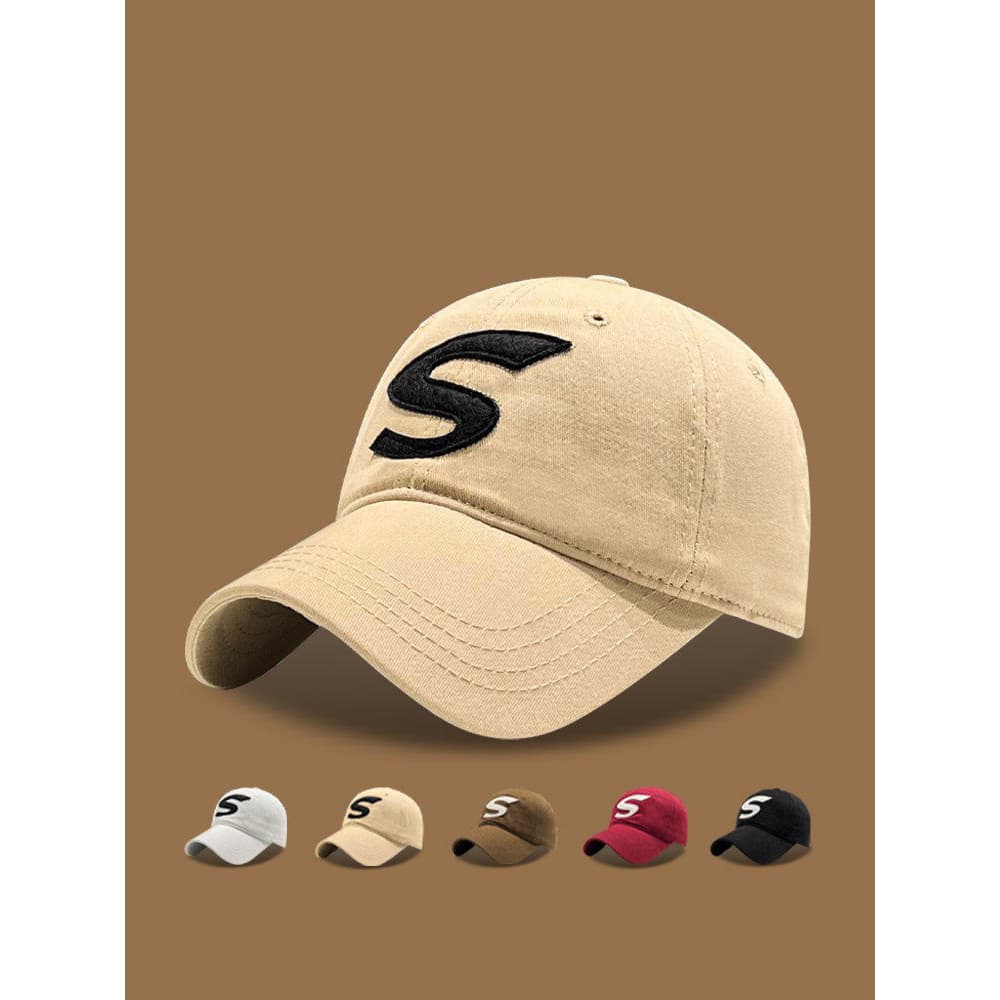 Primavera verão versão coreana Street Wear carta macio boné feminino simples Casual protetor solar estudante casal boné