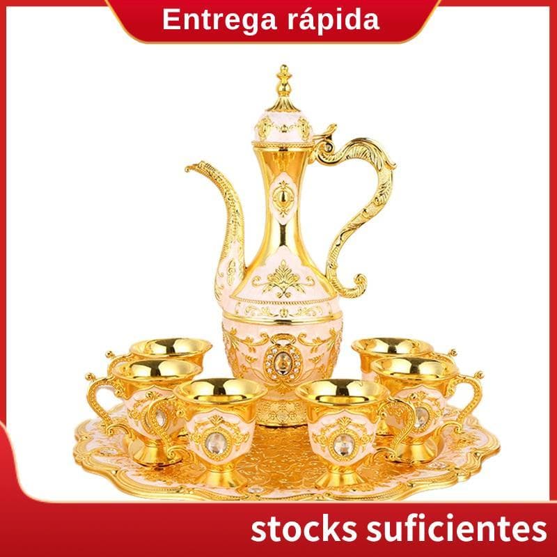 Conjunto De Chá E Café , Design Vintage Com Panela 6 Xícaras , Ideal Para Decoração De Casa Celebrações