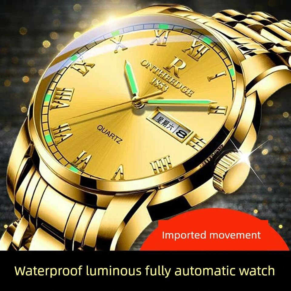 relogio masculino Relógio totalmente automático masculino movimento importado relógio mecânico à prova dwaterproof água