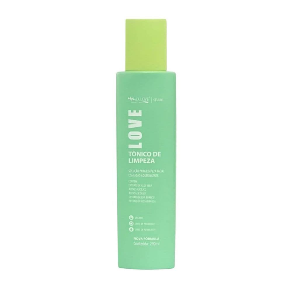 Tônico facial de Limpeza Max Love