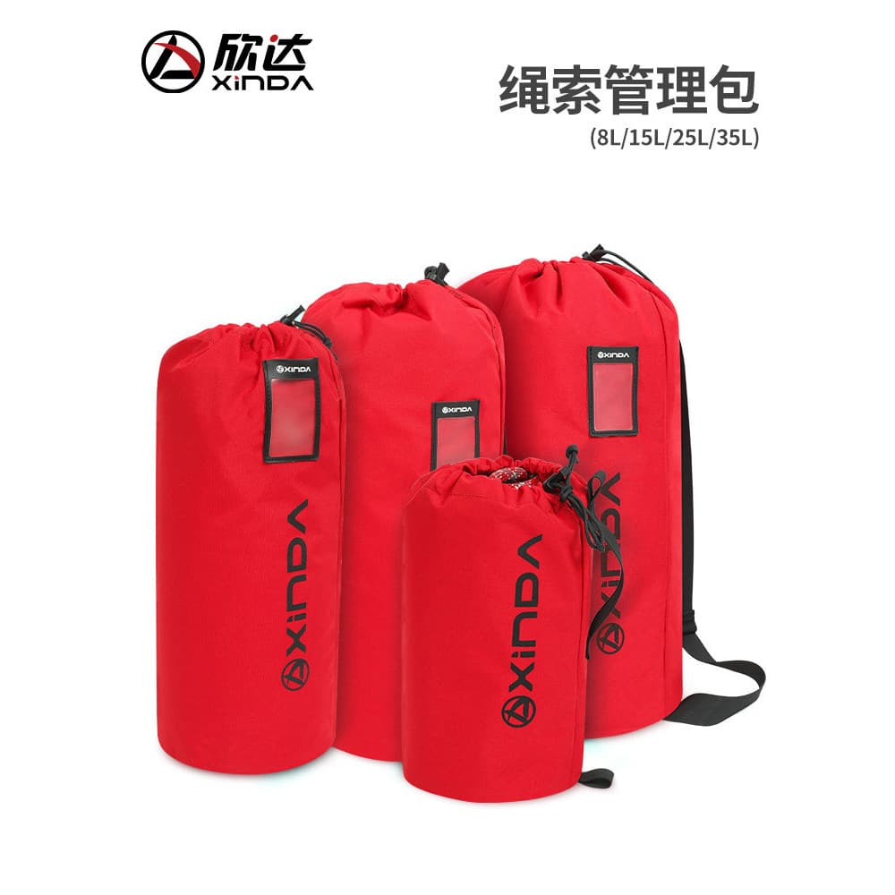 Xinda bolsa multifuncional para gerenciamento de corda, equipamento, bolsa de armazenamento, equipamento de escalada res