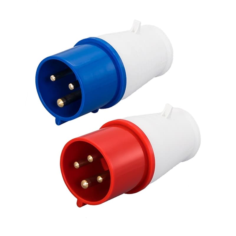 Plugue Industrial à prova d'água, à prova de explosão, tomada de aviação, conector trifásico, eletricidade, 3 núcleos, 4