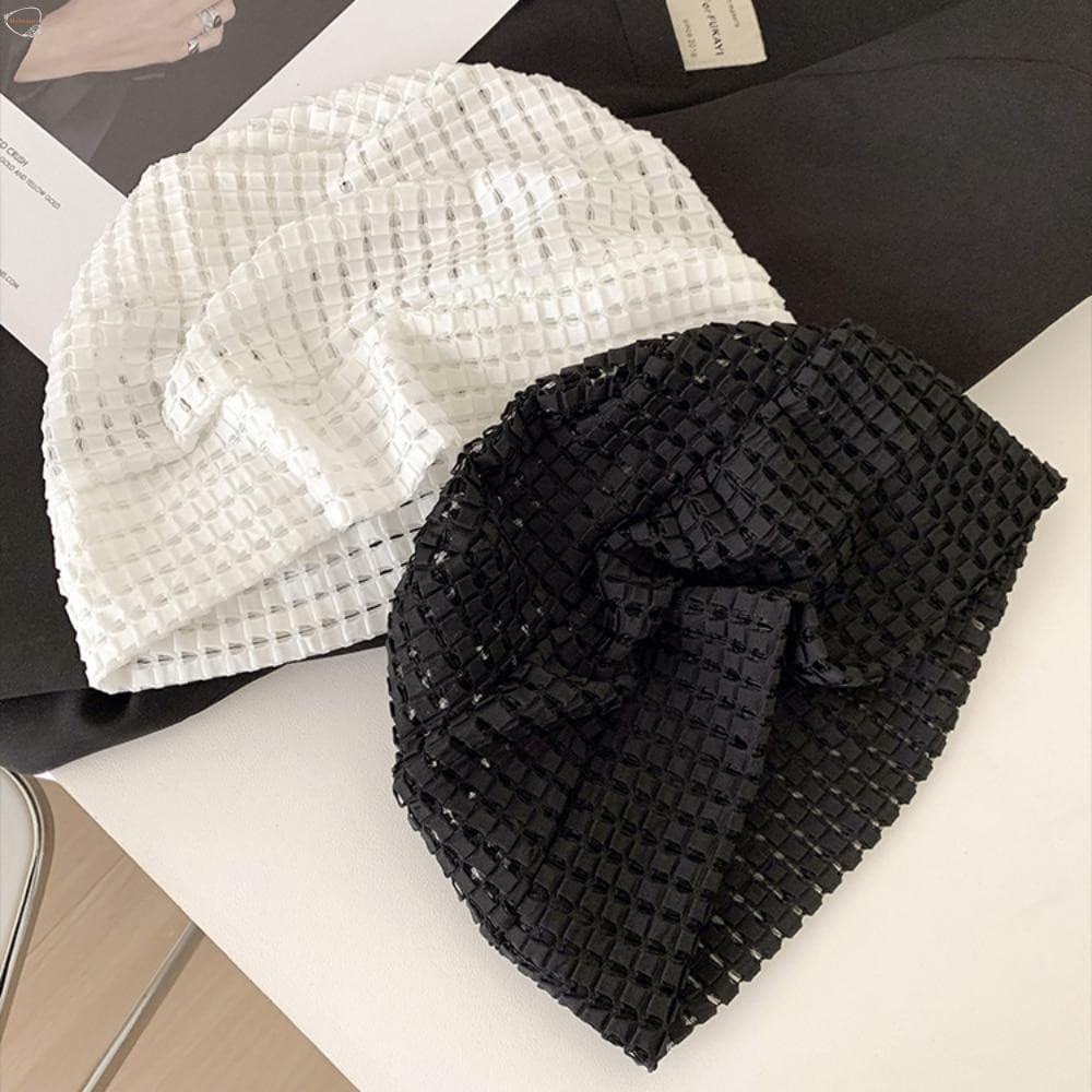 Gorro MXBEAUTY , Chapéu Pulôver Macio , Boné Xadrez De Algodão Fino E Vazado Da Moda Streetwear