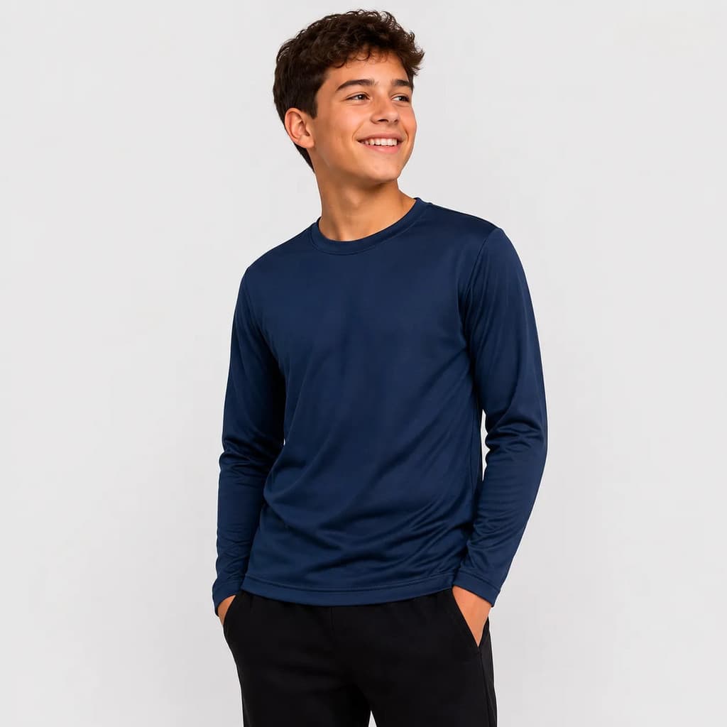 Camiseta Térmica Juvenil Segunda Pele Frio Flanelada 6151