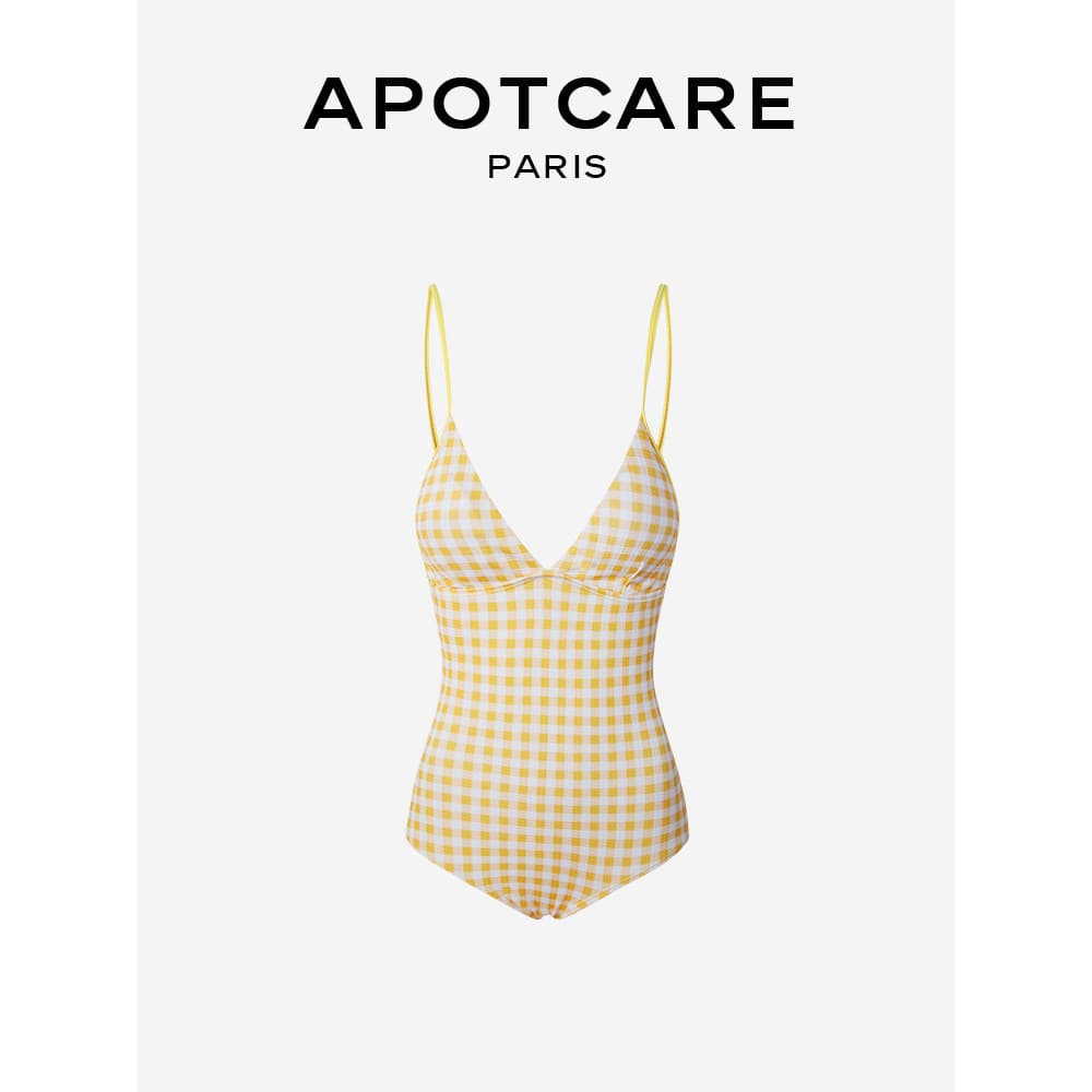 França APOTCARE 2025 novo produto maiô feminino triângulo de uma peça natação conservador primavera quente maiô feminino