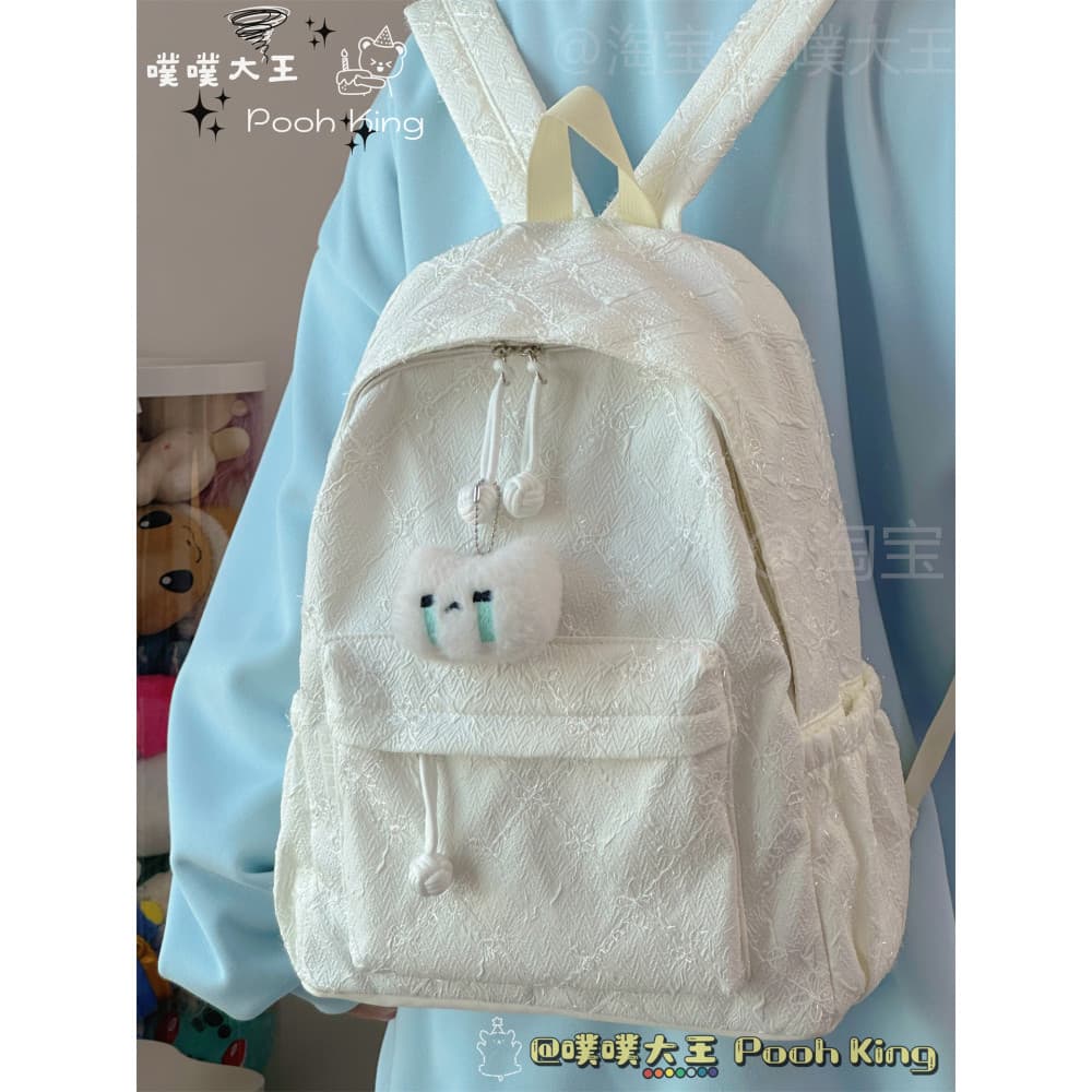Mochila feminina ins renda Jacquard high-End sentir fresco mochila estudantes do ensino médio grande-Capac