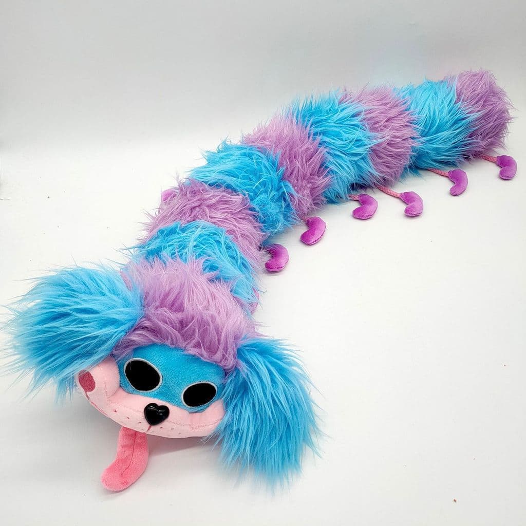 Brinquedo de Pelúcia Lagarta Poppy Playtime, Almofada Divertida, Enchimento de Algodão PP, 40 cm, Presente Criativo