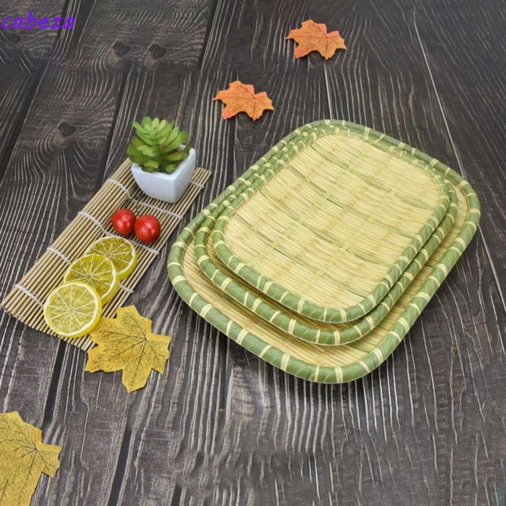 Placa De Churrasco CABEZA , Imitação De Bambu Tecelagem Vários Estilos Panela Quente Prato Vegetal , Melamina