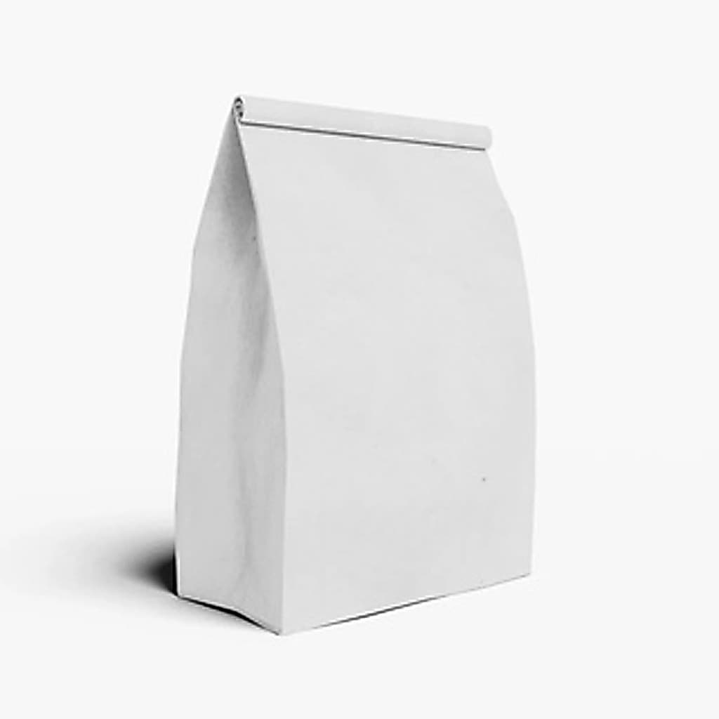 100 Saco Sos Papel Branco Liso 5kg Pequeno Delivery Entrega