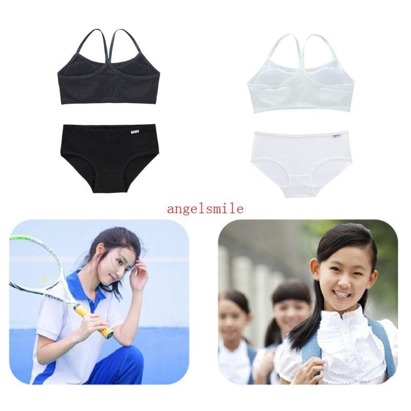 Melhor Sutiã Camisola Juvenil Para Meninas Inserção Almofada Peito Cuecas