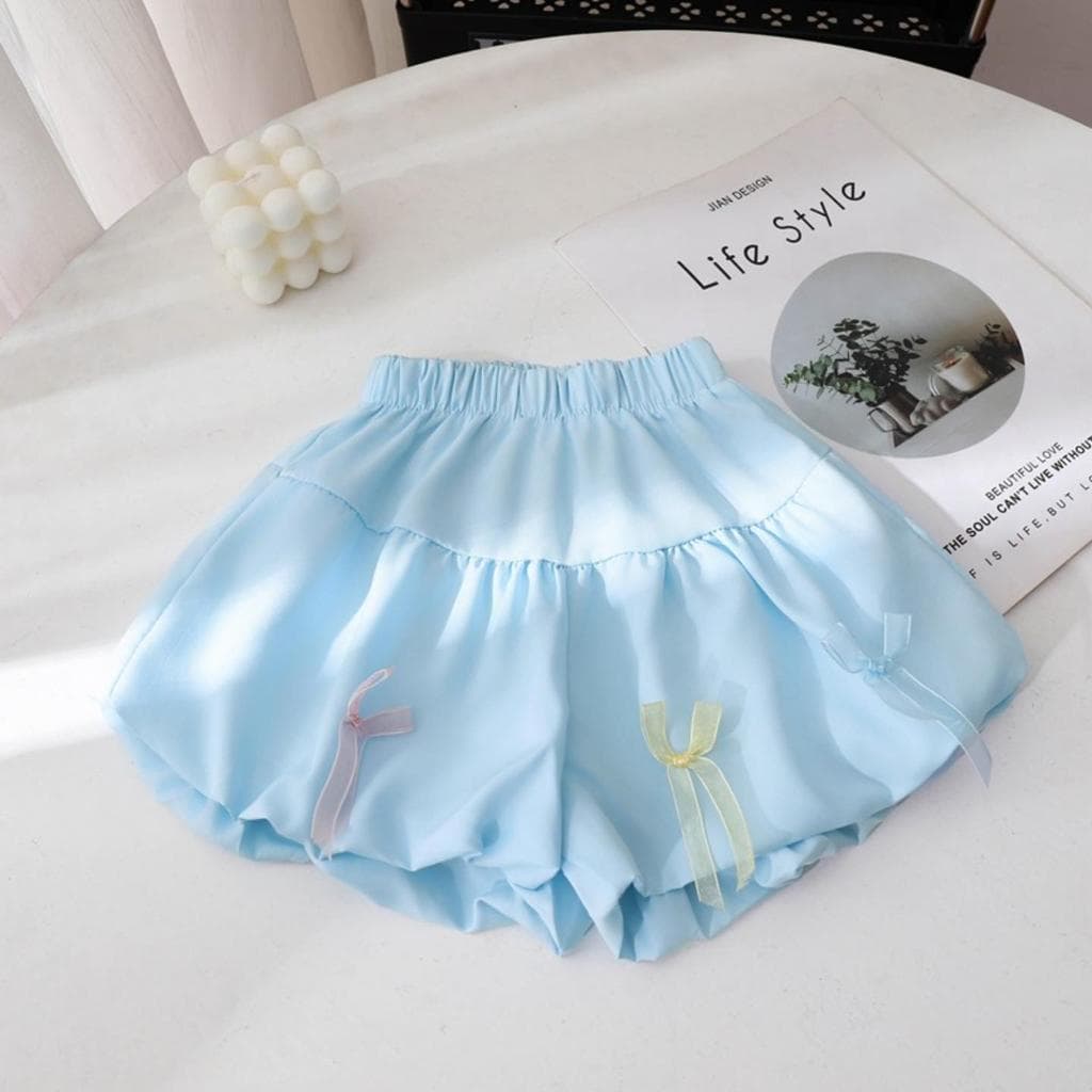 Bud calças bebê menina moda 2026 verão All-Match bebê menina verão novo estilo fofo meio comprimento Hakama vestido de p