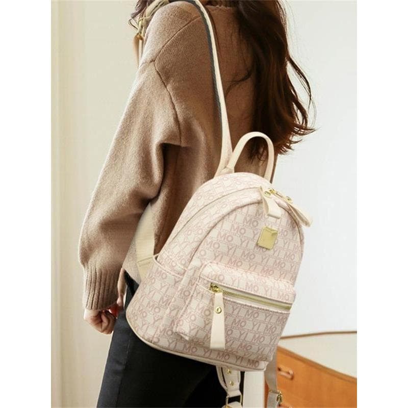 Casual All-Match mochila moda feminina saco 2026 novo estilo primavera verão mochila de couro macio leve saco de viagem