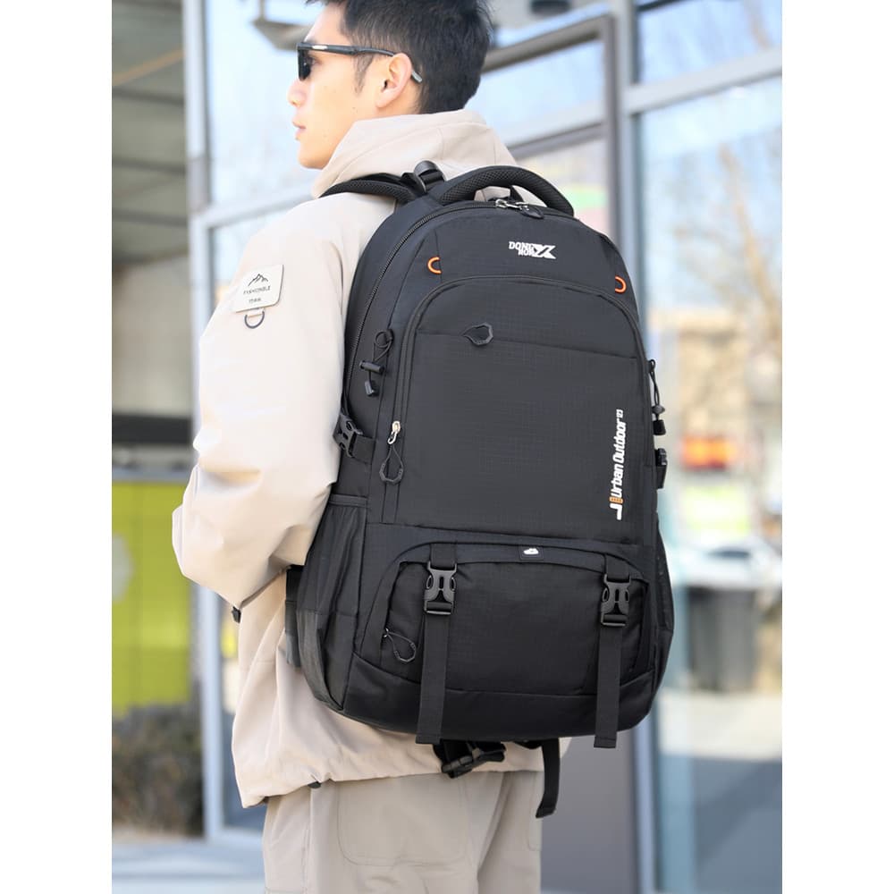 2025 novo estilo mochila masculina grande capacidade forte durável saco de viagem das mulheres dos homens saco de escala